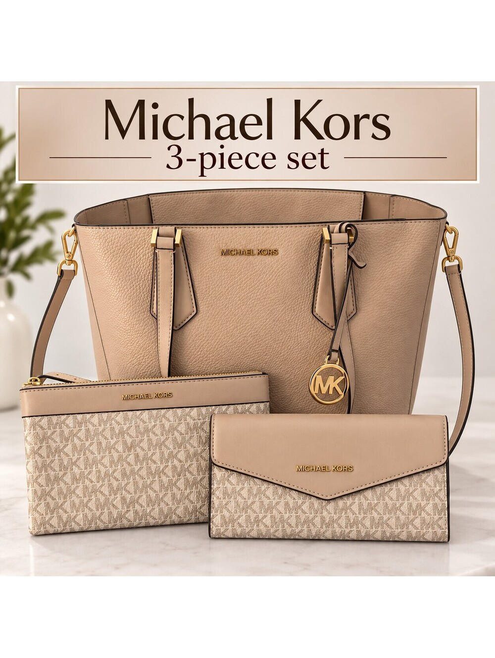 Michael Kors | 3-Piece Set, Tote, Wristlet, and Wallet